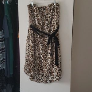 Lane Bryant Leopard tube top dress